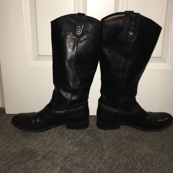 FRYE Brown Distressed Melissa Button 2 Boot Size 6  Frye Melissa Button boots