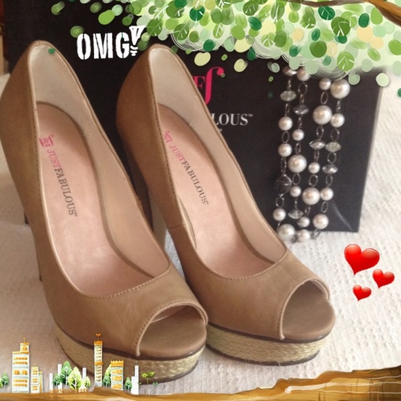Just Fabulous Suede Open Toe Platform Stilettos!!