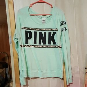 Victoria secret large longsleeve leporad & mint