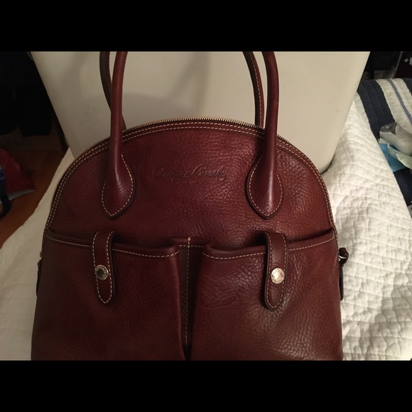Dooney & Bourke satchel Pebble Brown Leather