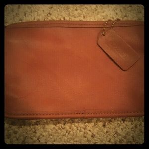 Leather Coach Clutch