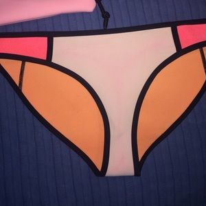 Lily pink and orange triangl suit BOTTOMS XL