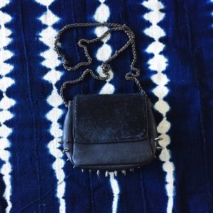 UO Spiked pony hair crossbody bag