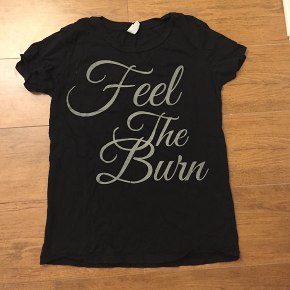 Black "feel the burn" Pure Barre tshirt