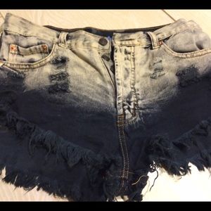 High Waisted Ombré Shorts