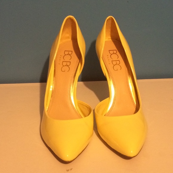 BCBG Yellow heels