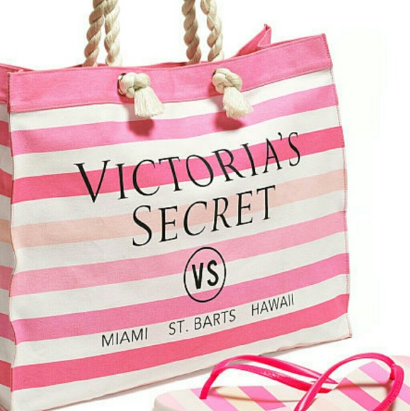 VS beach  bag and large flip floops - Picture 1 of 2