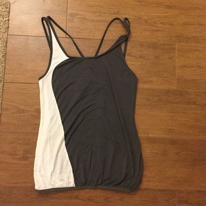 Gray and white Pure Barre by Splits 59 tank top