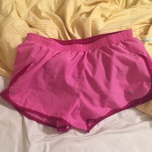 Purple and pink nike shorts!!