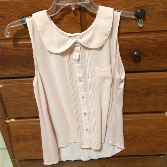 Pink Button Down Shirt with Pocket
