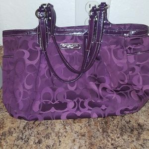 Authentic Violet Coach Purse