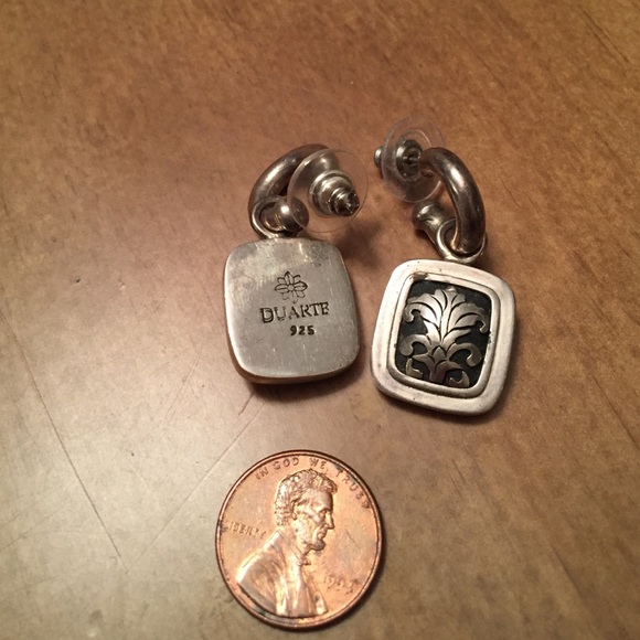 Cristina Duarte sterling silver filigree earrings - Picture 2 of 2