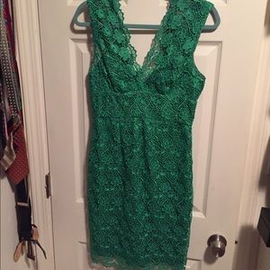Tracy Reese Green Lace Dress