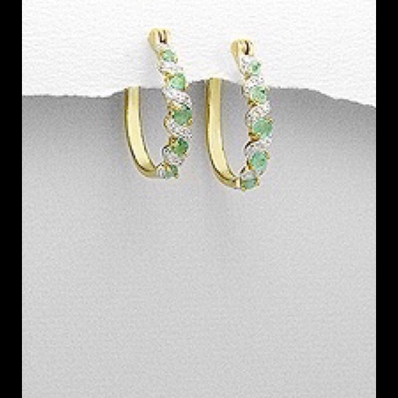 Jewelry - Gold,  Emerald and White Diamonds.