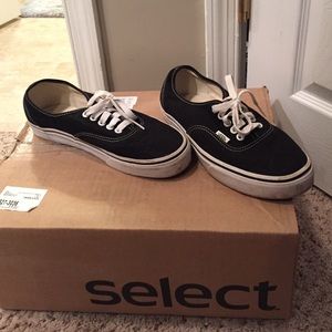 Black vans (men's)