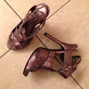 Purple/Silver Paprika Heels