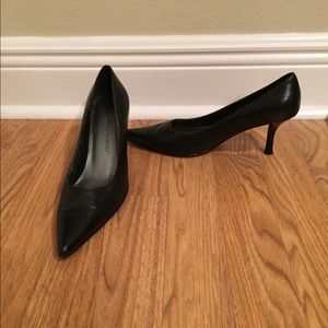 Black mini heels