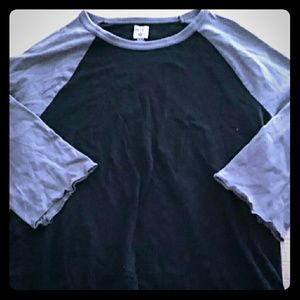 BDG baseball ? t-shirt black/grey Sz M
