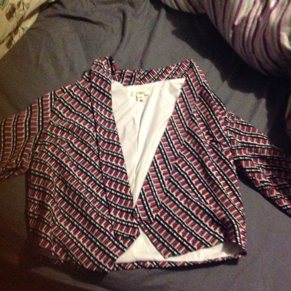 Red, white, and blue blazer. 🇺🇸❤️💙