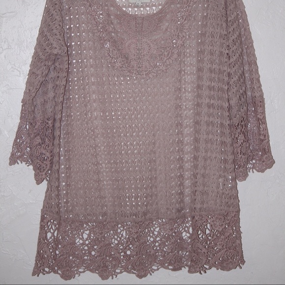 Umgee Boho Inspired Cut Out Dress