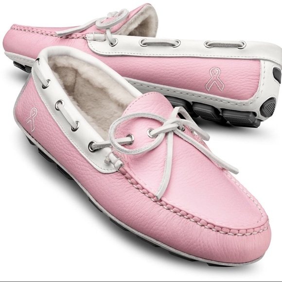 Allen Edmonds Helena Pink Leather Drivers