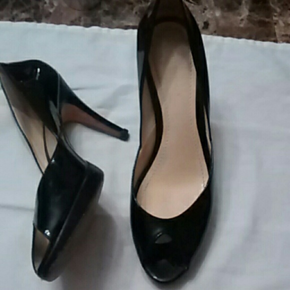 Sexy Ann Taylor black patent leather stiletto sz 6