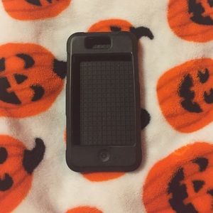 Black silicone I phone 4 case
