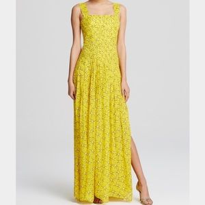 Lillie pleated silk chiffon gown