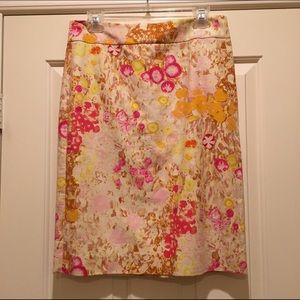 J. Crew Floral Pencil Skirt