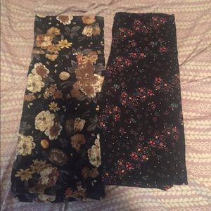 Floral pencil skirts