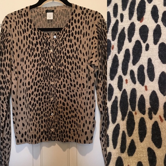 J. Crew Cheetah Print Cardigan