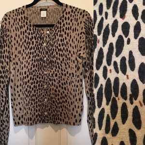 J. Crew Cheetah Print Cardigan