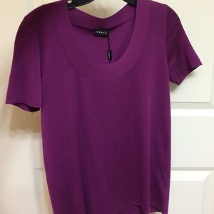 Akris silk sweater pullover.