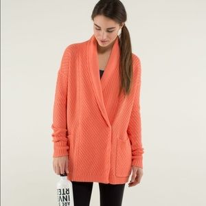 Orange lulu lemon sweater