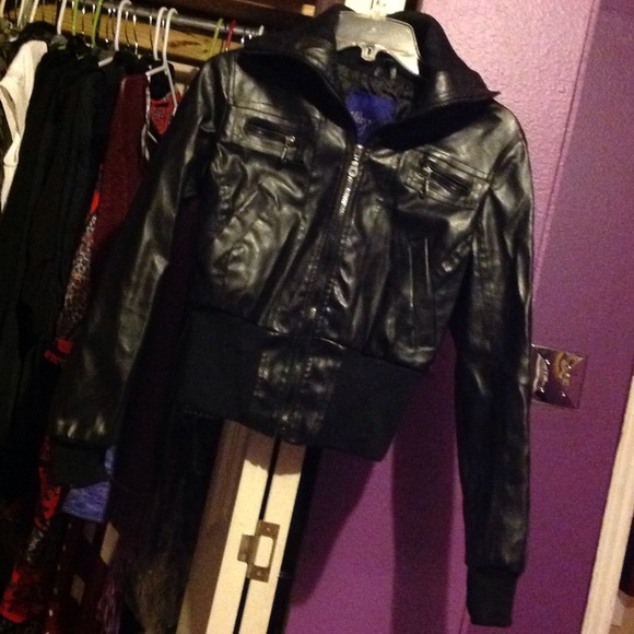Black pleather jacket