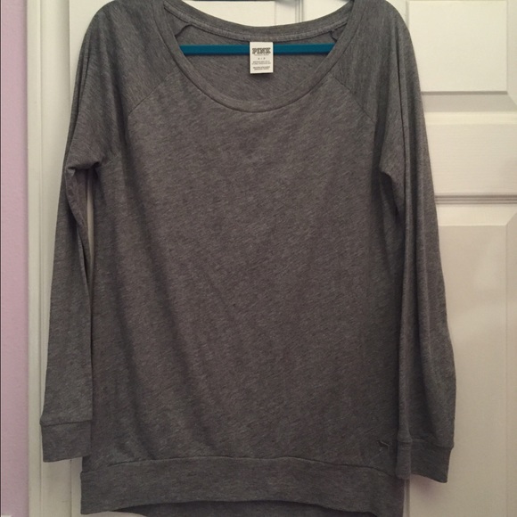 Victoria Secret Gray slouchy Tee NWOT