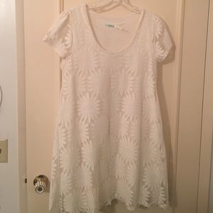 Kimchi Blue White Sunflower lace dress