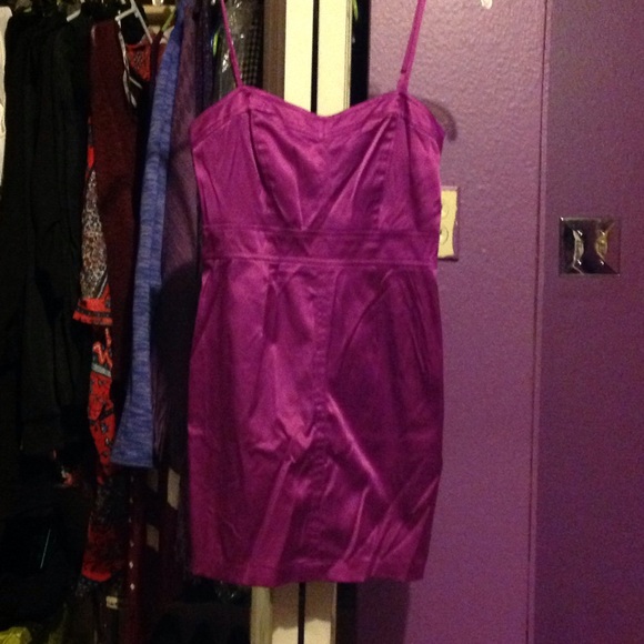 Pretty purple dress.