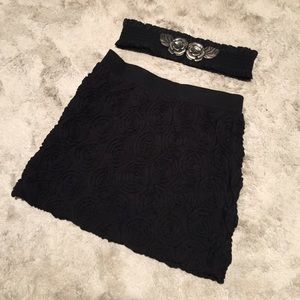 TWO Rose Skirt and Belt