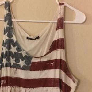 American flag crop top