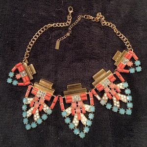 NWOT BaubleBar Pastel Aztec Statement Necklace