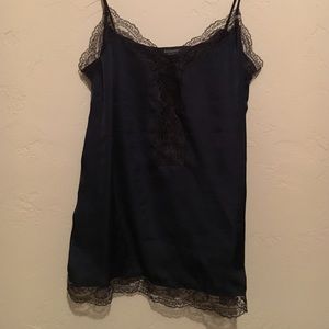 Black and blue lace top. Nasty gal
