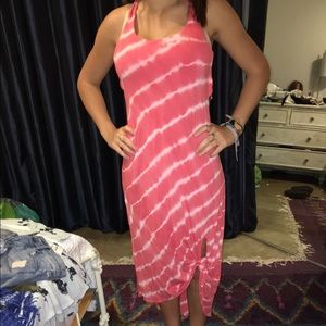 Roxy Pink Tye Dye Maxi Dress