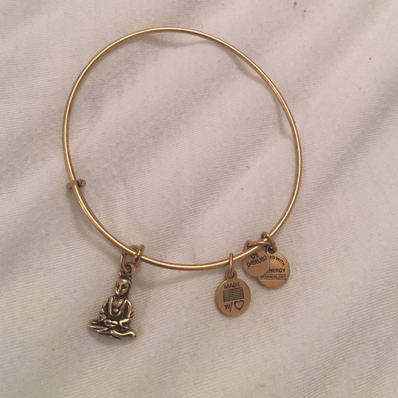 Alex & Ani gold buddah bracelet