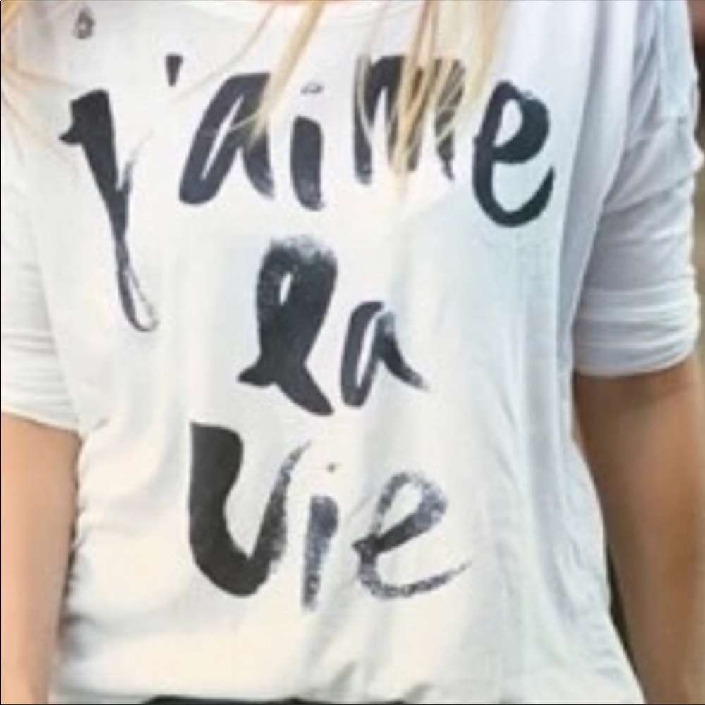 LAST ONE ✨J’ Aime La Vie Graphic T - Picture 4 of 6