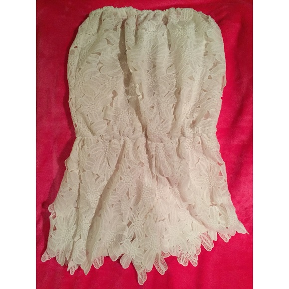 Off-White Lace Romper