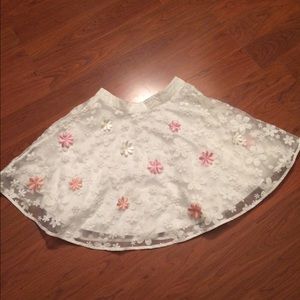 Floral full skater skirt NWOT