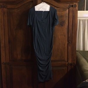 Blue Gray James Perse 4 Midi Dress