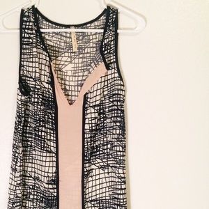 Navy/Blush/Cream Sheath Dress