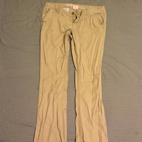 Mossimo slim boot cut khakis
